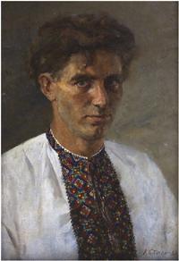 Portrait of Leonid Mikhailovich Steele: Self-portrait